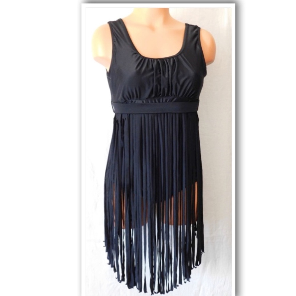Fashion Design 1pc Tassel Swimsuit